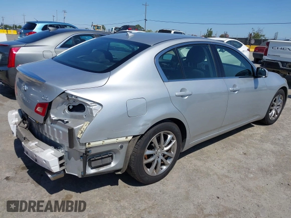 2008 Infiniti G35 Journey with VIN JNKBV61EX8M214584, listed as a IAAI auction lot 42582793 with 84,173 mi miles and . Bid and sale history available at DreamBid. Image 4.