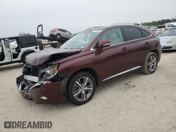 2015 Lexus RX 350 with VIN 2T2ZK1BA7FC179497, listed as a Copart auction lot 45493355 with 45,168 mi miles and Salvage Title. Bid and sale history available at carsss.com. Image 1.