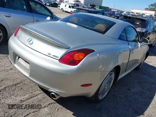 2002 Lexus SC with VIN JTHFN48Y720028912, listed as a IAAI auction lot 41810756 with 80,036 mi miles. Bid and sale history available at carsss.com. Image 4.