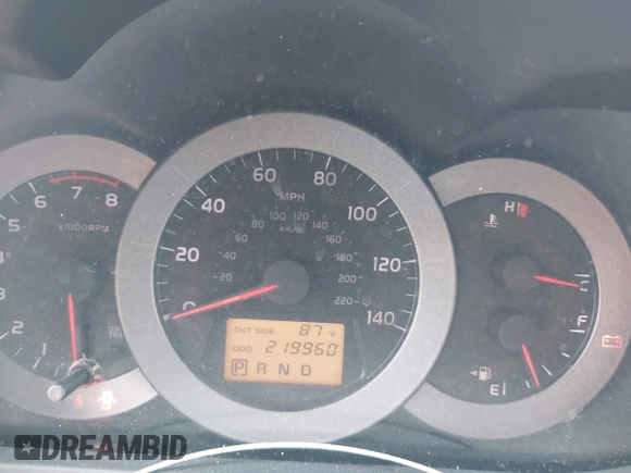 2008 Toyota RAV4 with VIN JTMZD33VX85089143, listed as a IAAI auction lot 42094915 with 219,960 mi miles. Bid and sale history available at carsss.com. Image 7.