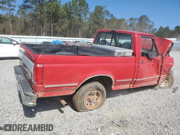 1995 Ford F-150 with VIN 1FTEF15N8SNA75419, listed as a Copart auction lot 74993694 with 0 mi miles and Salvage Title. Bid and sale history available at carsss.com. Image 3.