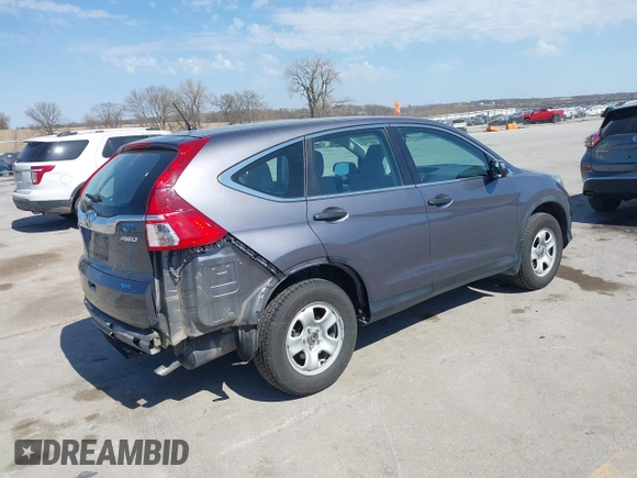 2016 Honda CR-V LX with VIN 5J6RM4H3XGL135927, listed as a IAAI auction lot 41899292 with 165,000 mi miles. Bid and sale history available at carsss.com. Image 4.
