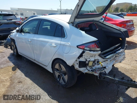 2020 Hyundai Ioniq Limited with VIN KMHC05LC5LU212353, listed as a IAAI auction lot 41981392 with 175,947 mi miles and . Bid and sale history available at DreamBid. Image 3.