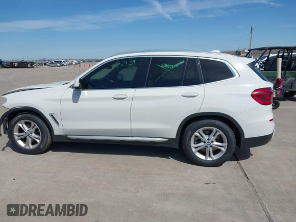 2020 BMW X3 sDrive30i with VIN 5UXTY3C00LLU71540, listed as a IAAI auction lot 41718918 with 91,501 mi miles. Bid and sale history available at carsss.com. Image 14.