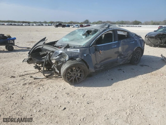 2020 Tesla Model 3 Long Range with VIN 5YJ3E1EB0LF663329, listed as a Copart auction lot 49243455 with 32,236 mi miles and Non Repairable. Bid and sale history available at carsss.com. Image 1.
