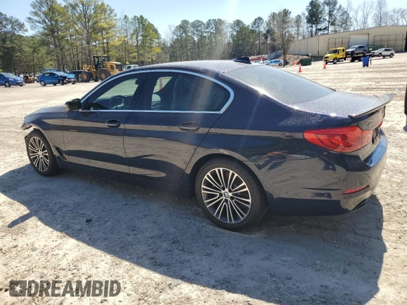 2019 BMW 5 Series 540i xDrive with VIN WBAJE7C58KWW19058, listed as a Copart auction lot 48414445 with 56,506 mi miles and Salvage Title. Bid and sale history available at carsss.com. Image 2.