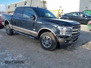 2018 Ford F-150 XL with VIN 1FTEW1EG6JFA09218, listed as a IAAI auction lot 41240903 with 131,702 mi miles. Bid and sale history available at carsss.com. Image 1.