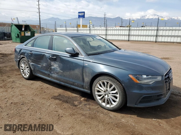 2014 Audi A6 Prestige with VIN WAUHMAFC1EN063193, listed as a Copart auction lot 51286155 with 121,015 mi miles and Salvage title. Bid and sale history available at DreamBid. Image 4.