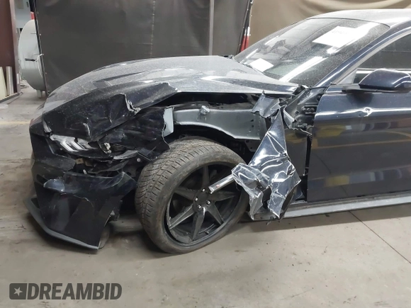 2021 Ford Mustang EcoBoost with VIN 1FA6P8TH0M5110017, listed as a IAAI auction lot 41949095 with 50,321 mi miles and . Bid and sale history available at DreamBid. Image 17.
