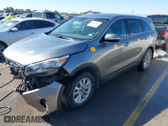 2019 Kia Sorento LX with VIN 5XYPG4A38KG544480, listed as a IAAI auction lot 41652573 with 94,434 mi miles. Bid and sale history available at carsss.com. Image 2.