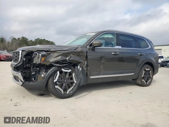 2024 Kia Telluride S with VIN 5XYP64GC0RG557762, listed as a Copart auction lot 43327125 with 2,407 mi miles and Salvage Title. Bid and sale history available at carsss.com. Image 1.