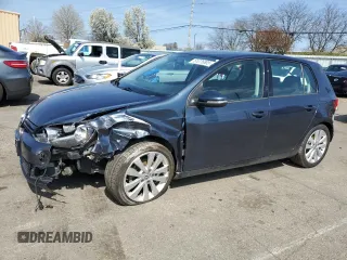 2014 Volkswagen Golf TDI w/Sunroof & Nav z VIN WVWDM7AJ9EW006745, wystawiony jako Copart lot #51076805 z przebiegiem 94 761 mil mil oraz Szkoda całkowita • Salvage title. Historia ofert i sprzedaży dostępna na DreamBid. Obrazek 1.