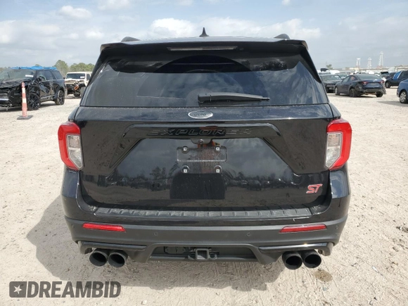2023 Ford Explorer ST with VIN 1FM5K8GC0PGA00513, listed as a Copart auction lot 47698635 with 34,154 mi miles and Salvage Title. Bid and sale history available at carsss.com. Image 6.