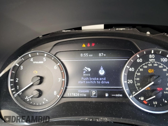 2019 Infiniti QX50 Luxe with VIN 3PCAJ5M19KF123138, listed as a Copart auction lot 61367315 with 117,826 mi miles and Salvage title. Bid and sale history available at DreamBid. Image 9.