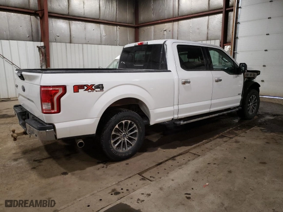 2017 Ford F-150 XL with VIN 1FTFW1EGXHFA66567, listed as a Copart auction lot 46552355 with 116,558 mi miles and Salvage Title. Bid and sale history available at carsss.com. Image 3.