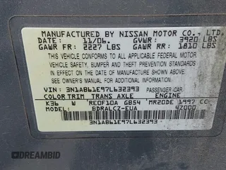2007 Nissan Sentra 2.0 with VIN 3N1AB61E97L632393, listed as a IAAI auction lot 42149092 with 155,717 mi miles and . Bid and sale history available at DreamBid. Image 9.