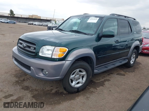 2002 Toyota Sequoia SR5 with VIN 5TDZT34A72S064135, listed as a IAAI auction lot 42052020 with 184,623 mi miles and . Bid and sale history available at DreamBid. Image 2.