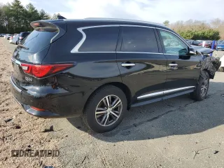 2019 Infiniti QX60 Luxe with VIN 5N1DL0MM1KC519125, listed as a Copart auction lot 49373635 with 71,673 mi miles and Salvage Title. Bid and sale history available at DreamBid. Image 3.