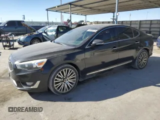 2015 Kia Cadenza Premium with VIN KNALN4D7XF5175734, listed as a Copart auction lot 46308575 with 109,387 mi miles and Salvage Title. Bid and sale history available at carsss.com. Image 1.