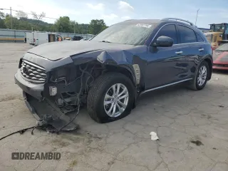 2009 Infiniti FX35 with VIN JNRAS18U99M102253, listed as a Copart auction lot 62267744 with 159,063 mi miles and Clean Title. Bid and sale history available at carsss.com. Image 1.