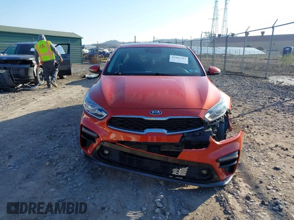2019 Kia Forte EX with VIN 3KPF54AD7KE070948, listed as a IAAI auction lot 41982763 with 104,915 mi miles. Bid and sale history available at carsss.com. Image 12.