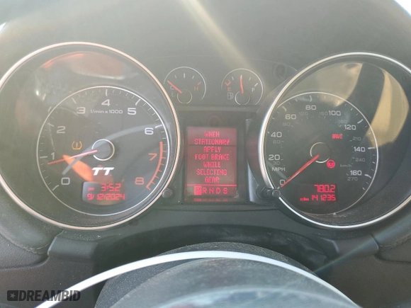 2008 Audi TT 3.2L with VIN TRUDD38J481000535, listed as a Copart auction lot 71263684 with 141,235 mi miles and Salvage Title. Bid and sale history available at carsss.com. Image 9.