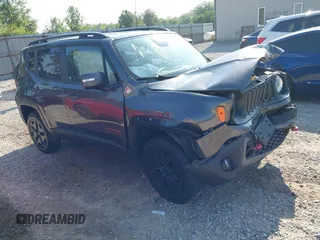 2018 Jeep Renegade Trailhawk with VIN ZACCJBCB1JPH50649, listed as a IAAI auction lot 42476911 with 84,530 mi miles and . Bid and sale history available at DreamBid. Image 1.