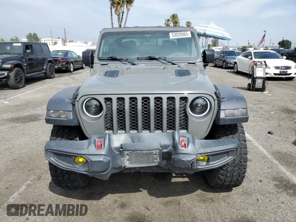 2022 Jeep Gladiator Rubicon with VIN 1C6JJTBG5NL149501, listed as a Copart auction lot 53029565 with 46,151 mi miles and Salvage title. Bid and sale history available at DreamBid. Image 5.