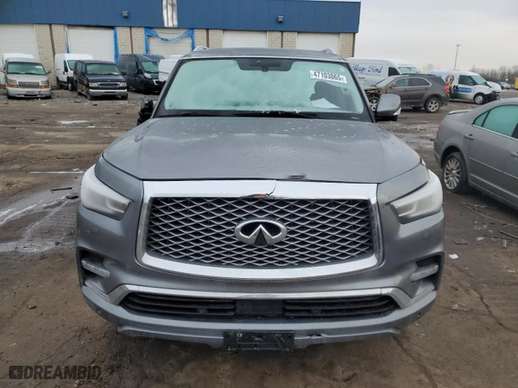 2018 Infiniti QX80 with VIN JN8AZ2NEXJ9192605, listed as a Copart auction lot 47103065 with 127,856 mi miles and Salvage Title. Bid and sale history available at carsss.com. Image 5.