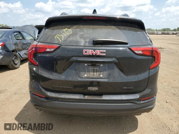 2021 GMC Terrain SLT with VIN 3GKALVEV7ML373868, listed as a Copart auction lot 60716075 with Not provided miles and Salvage title. Bid and sale history available at DreamBid. Image 6.