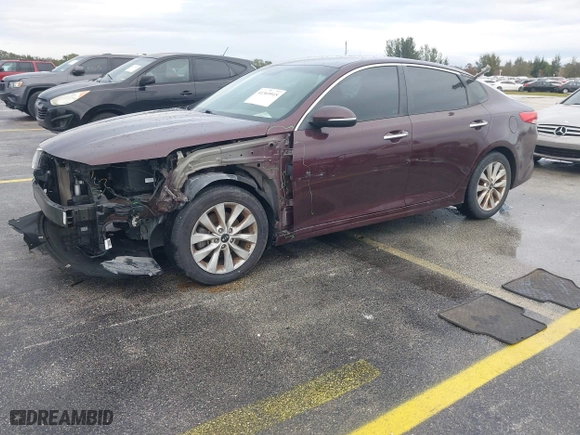2017 Kia Optima LX with VIN 5XXGT4L32HG133274, listed as a IAAI auction lot 41369915 with 147,877 mi miles. Bid and sale history available at carsss.com. Image 18.