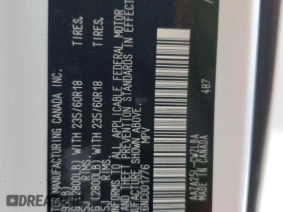 2022 Lexus NX 250 z VIN 2T2ADCEZ6NC001776, wystawiony jako Copart lot #57554935 z przebiegiem 16 486 mil mil oraz Szkoda całkowita • Salvage title. Historia ofert i sprzedaży dostępna na DreamBid. Obrazek 14.