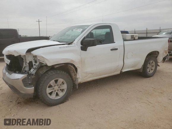 2021 Chevrolet Silverado 1500 Work Truck with VIN 3GCNWAEF5MG218282, listed as a Copart auction lot 48857315 with 79,642 mi miles and Salvage Title. Bid and sale history available at carsss.com. Image 1.