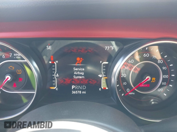 2022 Jeep Wrangler Unlimited Rubicon с VIN 1C4HJXFN5NW129979, выставлен на аукционе IAAI как лот 41725512 с пробегом 36 578 миль миль и . История ставок и продаж доступна на DreamBid. Изображение 7.