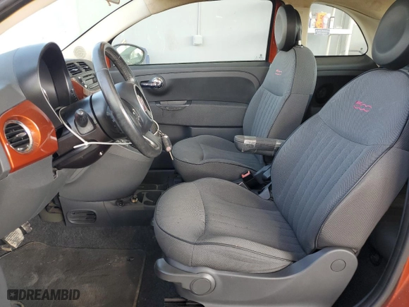 2012 FIAT 500 Gucci with VIN 3C3CFFCR2CT162071, listed as a Copart auction lot 44791415 with NaN miles and Clean Title. Bid and sale history available at carsss.com. Image 7.
