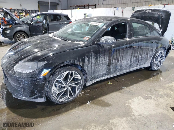 2024 Hyundai IONIQ 6 Limited with VIN KMHM54AC1RA074257, listed as a Copart auction lot 42086145 with 5,793 mi miles and Salvage Title. Bid and sale history available at carsss.com. Image 1.