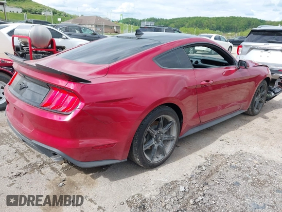 2020 Ford Mustang EcoBoost z VIN 1FA6P8TH6L5149788, wystawiony jako IAAI lot #42179624 z przebiegiem 107 520 mil mil oraz . Historia ofert i sprzedaży dostępna na DreamBid. Obrazek 4.