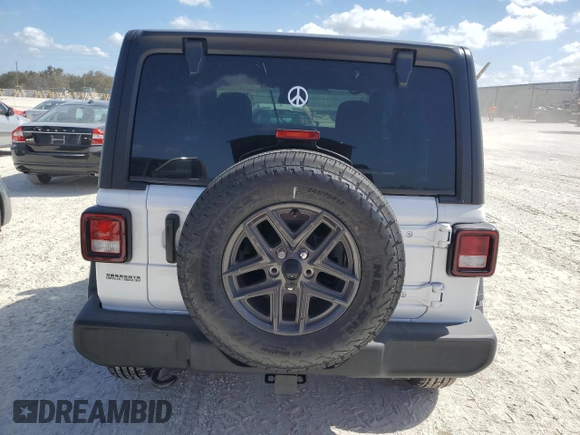 2024 Jeep Wrangler Sport with VIN 1C4PJXAG9RW124892, listed as a Copart auction lot 76882324 with Not provided miles and Salvage title. Bid and sale history available at DreamBid. Image 6.