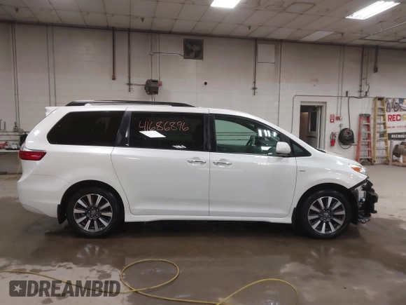 2019 Toyota Sienna XLE with VIN 5TDDZ3DCXKS224647, listed as a IAAI auction lot 41686896 with 93,453 mi miles and . Bid and sale history available at DreamBid. Image 14.