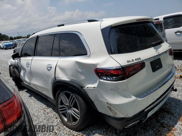 2024 Mercedes-Benz GLS 450 with VIN 4JGFF5KEXRB087062, listed as a Copart auction lot 56162235 with 20,550 mi miles and Salvage title. Bid and sale history available at DreamBid. Image 2.