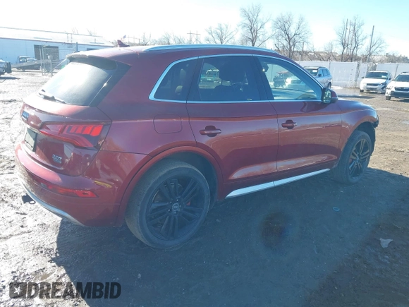 2018 Audi Q5 Prestige z VIN WA1CNAFY6J2104817, wystawiony jako IAAI lot #41644266 z przebiegiem 100 847 mil mil oraz . Historia ofert i sprzedaży dostępna na DreamBid. Obrazek 4.