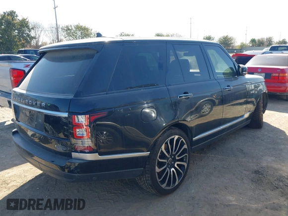 2016 Land Rover Range Rover Autobiography with VIN SALGV2EF5GA303264, listed as a IAAI auction lot 41133721 with 129,041 mi miles and . Bid and sale history available at DreamBid. Image 4.