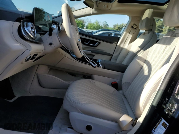 2022 Mercedes-Benz EQS with VIN W1KCG2DB1NA015422, listed as a Copart auction lot 61472114 with 13,429 mi miles and Salvage Title. Bid and sale history available at carsss.com. Image 7.