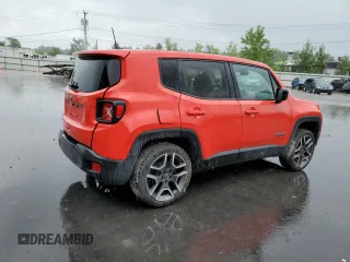 2021 Jeep Renegade Jeepster z VIN ZACNJDAB0MPM33342, wystawiony jako Copart lot #59976115 z przebiegiem 52 184 mil mil oraz Szkoda całkowita • Salvage title. Historia ofert i sprzedaży dostępna na DreamBid. Obrazek 3.