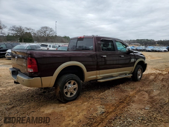 2012 Ram 2500 Laramie Longhorn with VIN 3C6UD5GL3CG291037, listed as a Copart auction lot 78585174 with 107,018 mi miles and Salvage Title. Bid and sale history available at carsss.com. Image 3.