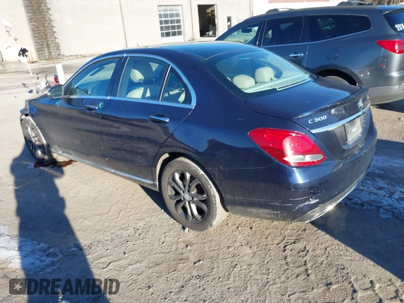 2017 Mercedes-Benz C 300 with VIN WDDWF4KB5HR216065, listed as a IAAI auction lot 41468438 with 65,600 mi miles and . Bid and sale history available at DreamBid. Image 3.