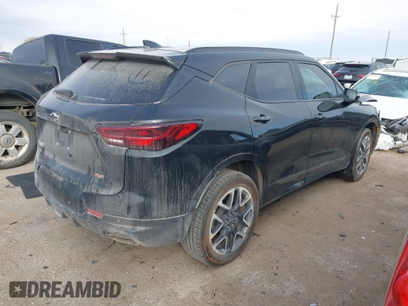 2023 Chevrolet Blazer RS с VIN 3GNKBERSXPS103344, выставлен на аукционе IAAI как лот 41612092 с пробегом 58 925 миль миль и . История ставок и продаж доступна на DreamBid. Изображение 4.
