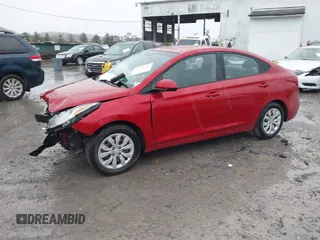 2020 Hyundai Accent SE with VIN 3KPC24A6XLE099469, listed as a IAAI auction lot 40924712 with 90,952 mi miles. Bid and sale history available at carsss.com. Image 2.