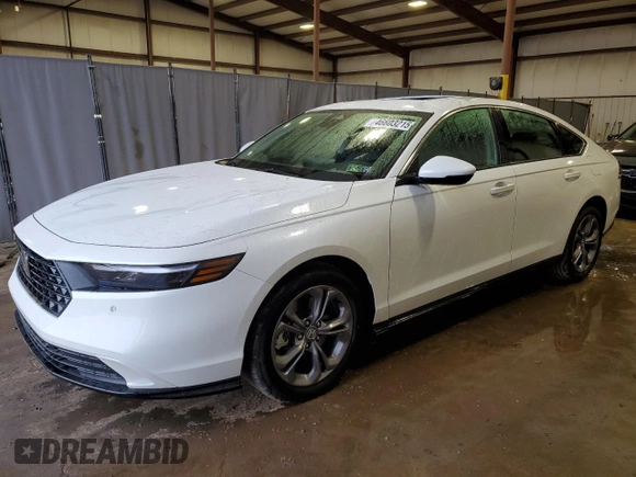 2024 Honda Accord EX-L с VIN 1HGCY2F68RA013889, выставлен на аукционе Copart как лот 46603215 с пробегом 14 956 миль миль и Списание • Salvage title. История ставок и продаж доступна на DreamBid. Изображение 1.