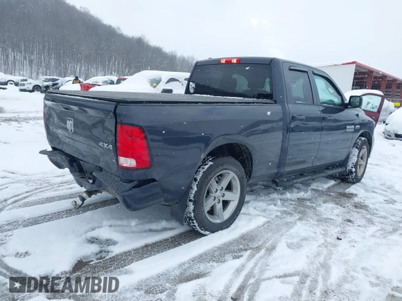 2018 Ram 1500 Express with VIN 1C6RR7FT8JS198377, listed as a IAAI auction lot 41211584 with 74,108 mi miles. Bid and sale history available at carsss.com. Image 4.